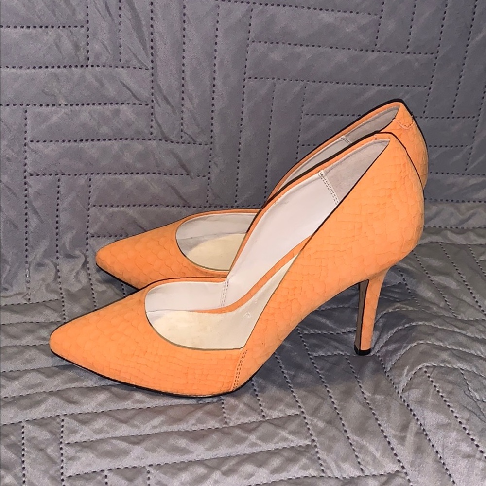 Aldo Orange snakeskin 8.5